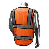 REXZUS B Engineer Safety Vest High Visibility Reflective Safety Vest Mesh with Zipper and pockets