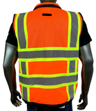 REXZUS H Safety Vest Black For Mens Class 1 Black Series Utility Pockets Safety Vests Premium Black Series