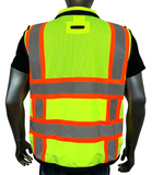 REXZUS H Safety Vest Black For Mens Class 1 Black Series Utility Pockets Safety Vests Premium Black Series