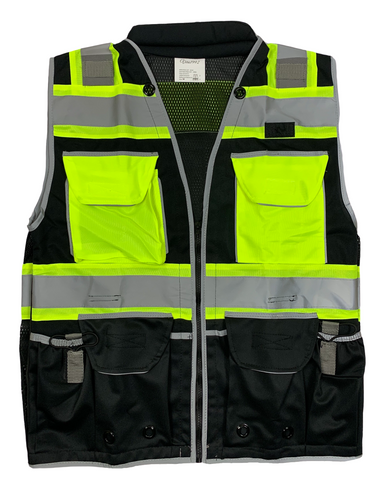 Vest Devicehigh Visibility Safety Vest For Engineers - Reflective, 5  Pockets, Unisex